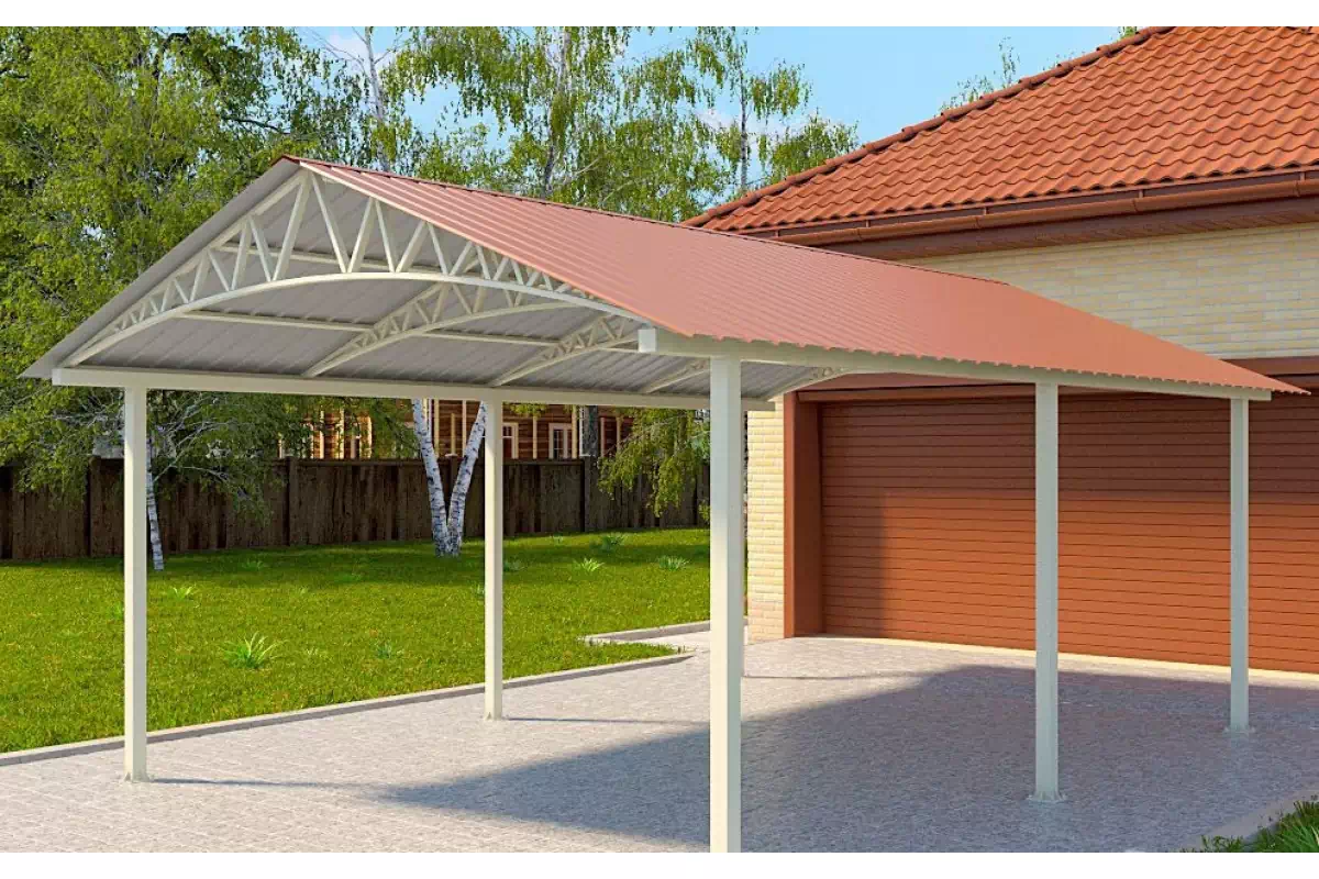 Навесы двускатные в Калининграде